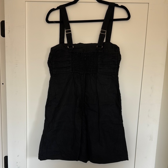 Abercrombie & Fitch Emerson Linen Blend Skort Sundress - Black, M - Picture 4 of 4